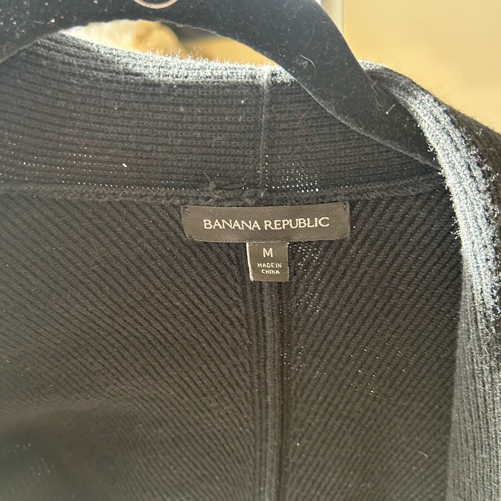 Banana Republic Black Men's Cardigan - Picture 3 of 3